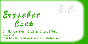 erzsebet csep business card